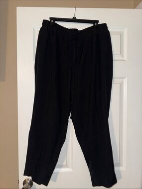 Lane Bryant Black Men's Elastic Waist Jogger Pants